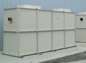 large sewage treatment plant